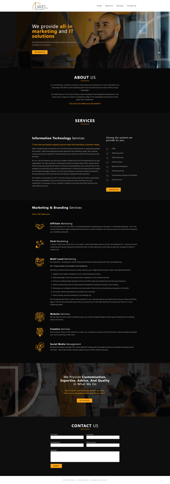 lirel holdings website