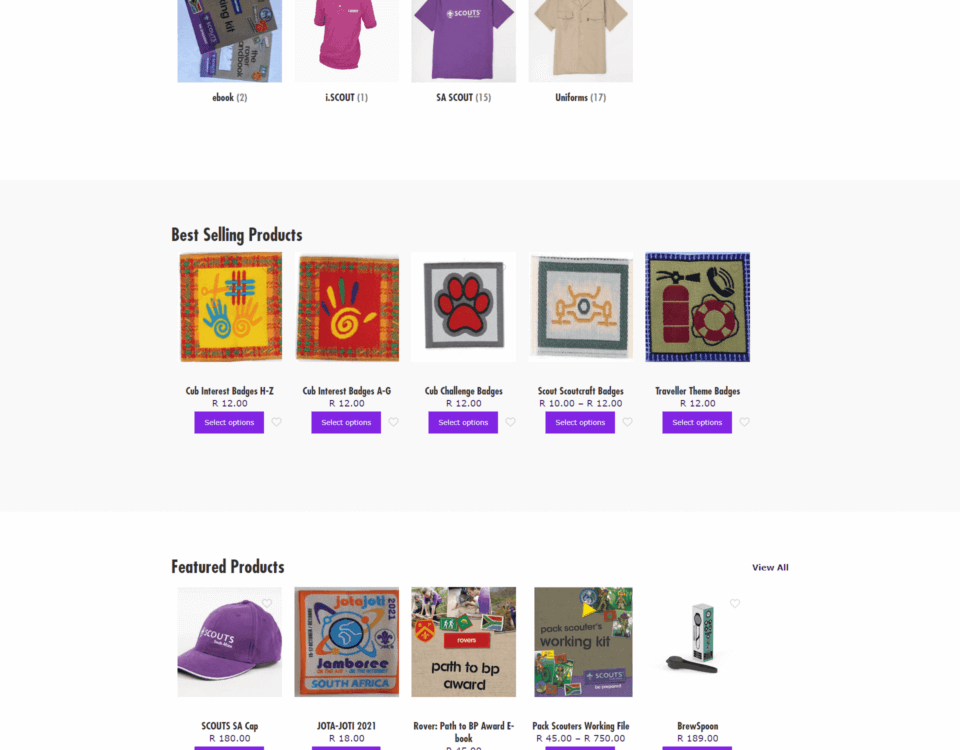 scouts south africa shop website
