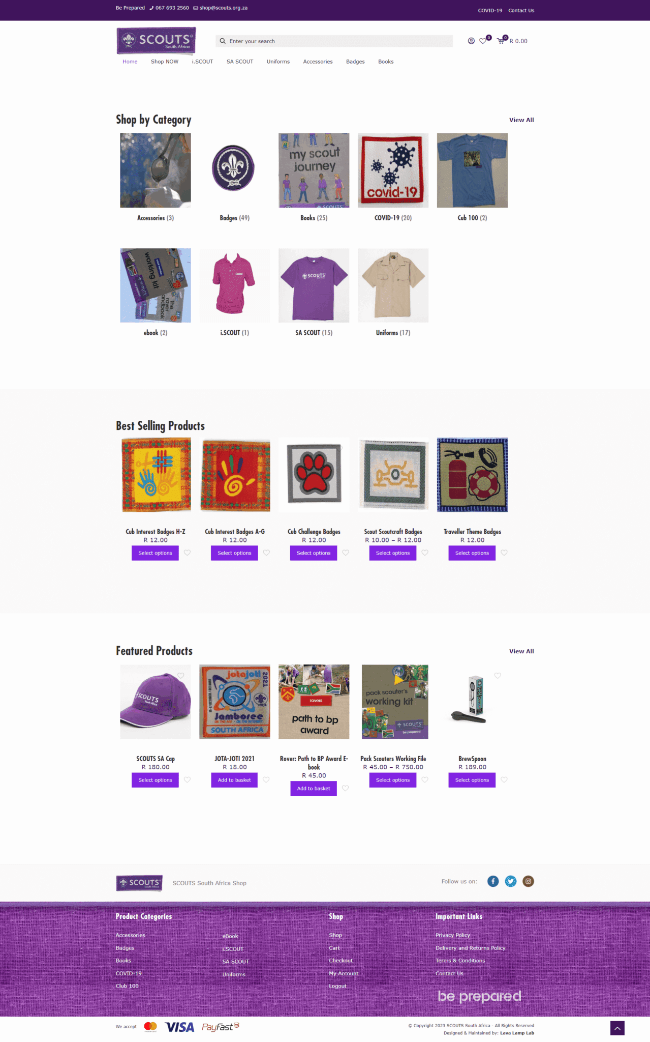 scouts south africa shop website