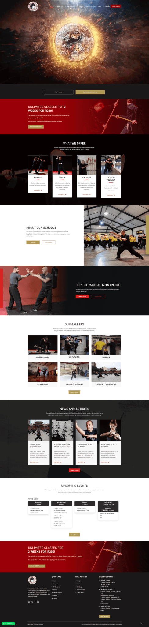 chinese martial arts and health centre website