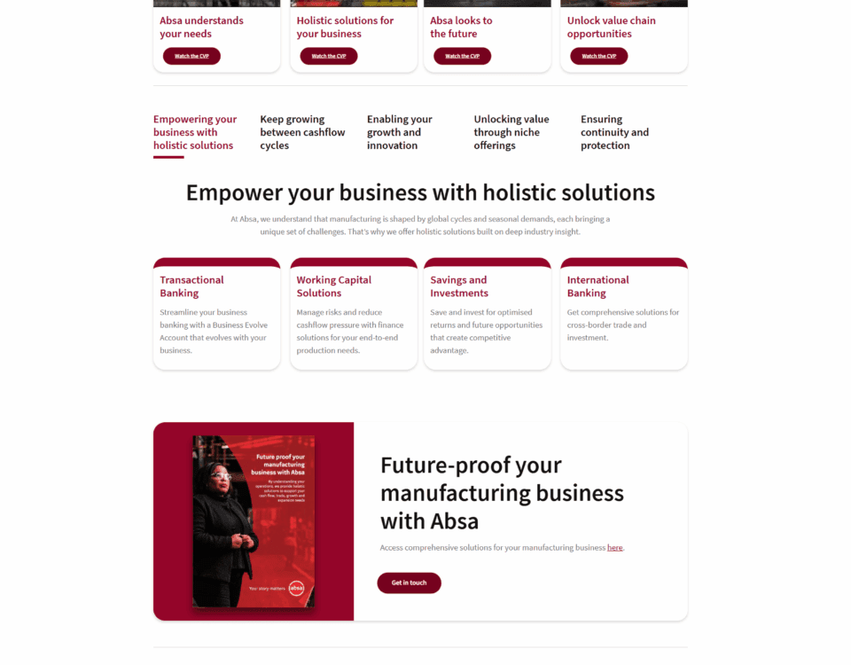 absa manufacturing website