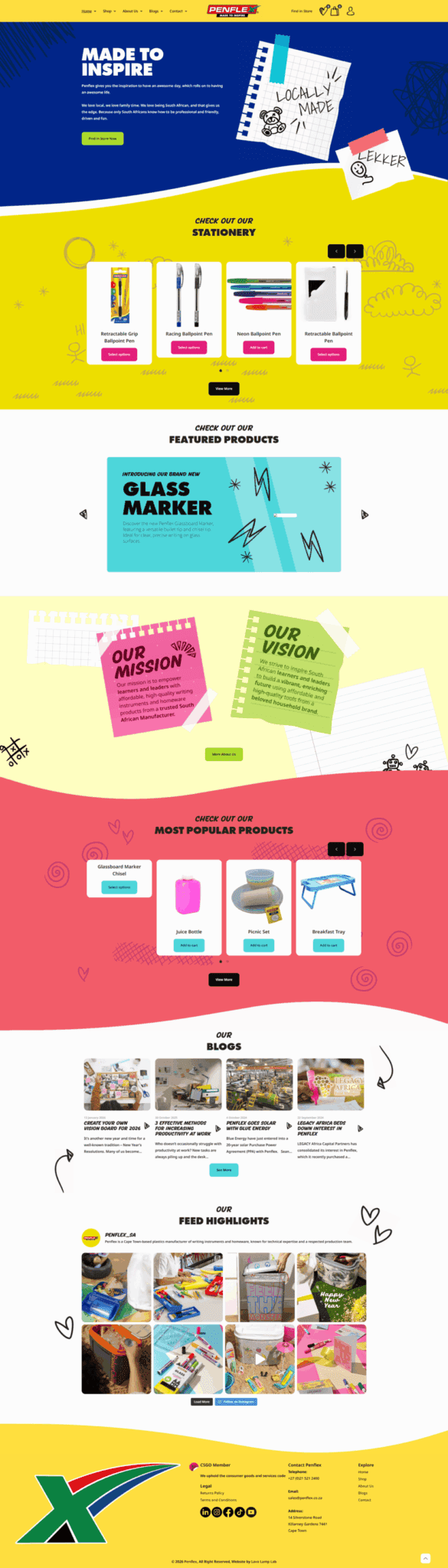 penflex website portfolio