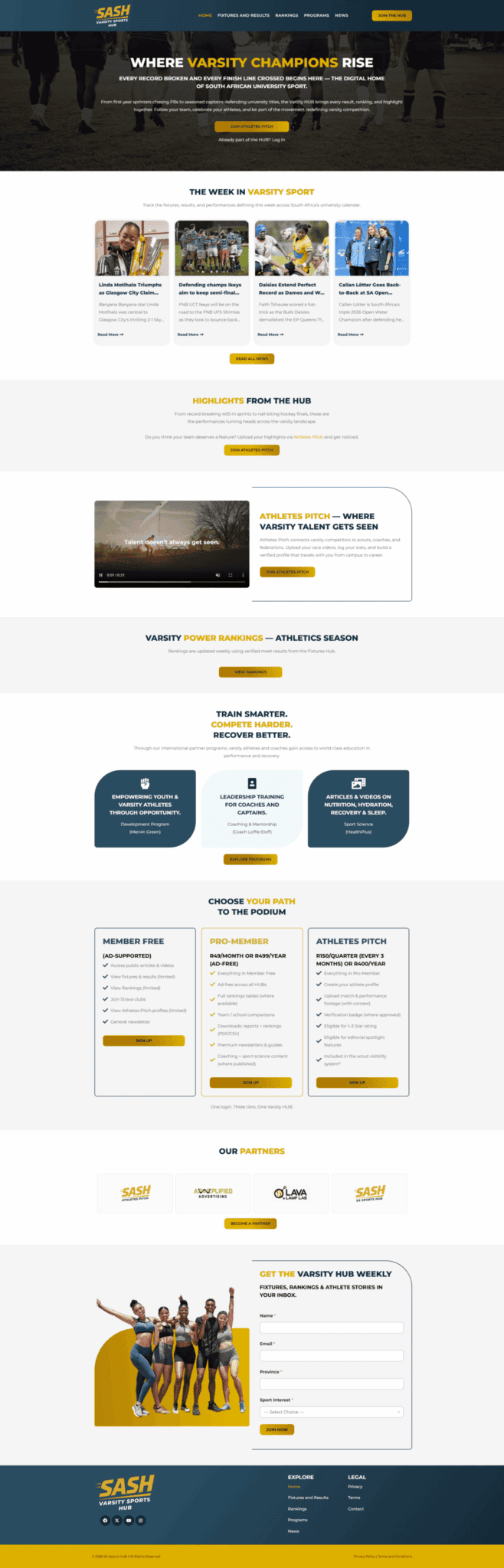 varsity hub portfolio