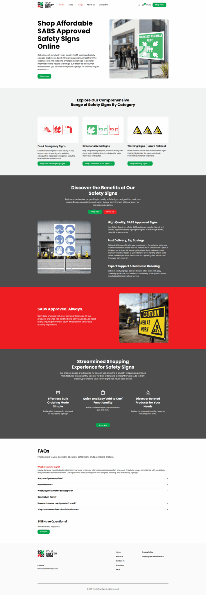 your safety sign portfolio